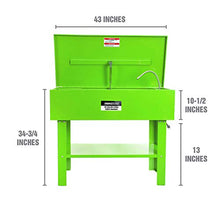 OEMTOOLS 24803 Parts Washer with Electric Pump, 40 Gallon Tank with Stand, Solvent Based Parts Washer, Auto Parts Cleaner, Automotive Parts Washer