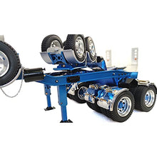 TOUCAN RC HOBBY JDMODEL 1.5M Metal Trailer for 1/14 Tractor Truck Blue Silver