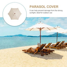 MXJCKSOQ Beige Parasol Replacement Canopy 2.5m/2.7m/3.5m 6/8 Ribs Garden Umbrella Cover Fabric for Yard Beach Outdoor Use - Easy Install,Lake Blue-4.0m/8-ribs