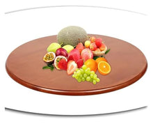 LLHBBSHYYDM Turntable Dining Table, Round Table Top, Table Top Turntable Round Serving Tray Swivel Plate(Dark Brown,120 cm (50in))