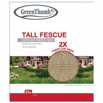 25 Lb Turf Type Tall Fescue Grass Seed Mix - Pack of (2)