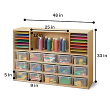 NIANWUDU YoungTime Jonti-Craft Sectional Cubbie-Tray Storage Wood