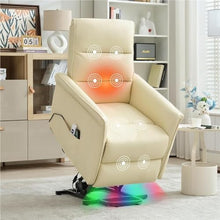HTERWQEA Small Power Lift Recliner Chair with Massage & Heat