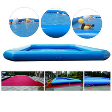 INTBUYING 23x23x1.8ft Large Inflatable Swimming Pool with 110V 800W Blower
