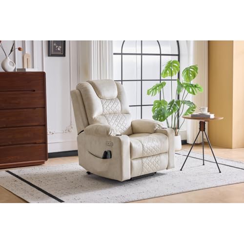 KANGYINGLE Oversized Power Lift Recliner Massage Chair for Elderly