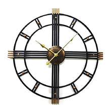 EHVYBDX 20 Inch Large Simplicity Garden Clock Outdoor Garden Wall Clock Open Face Wrought Iron Waterproof Outdoor Clock Indoor Outdoor Decoration Mute Quartz Wall Clock Outside Clock