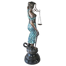 Design Toscano Themis Blind Justice Cast Bronze Statue Giant Bronze and Verdigris Finish