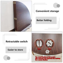 YUNSEU Large Round Foldable Table Top Only, 120cm - 279cm Diameterround Wood Table Top,Replace Tables Top, Circle Folding Tables Top, Easy to Store