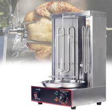 Countertop Rotisserie Grill Kebab Vertical Rotisserie Turkish Chicken Doner Kebab Broiler with 2 Heating Tubes, for Home Restaurant Kitchen(110v)