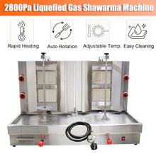 EQCOTWE Commercial Gas Shawarma Machine Rotary Gyro Kebab Grill Machine