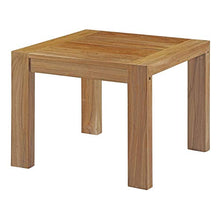 Modern Contemporary Outdoor Patio Balcony Lounge Chair, Sofa and Table Set, Wood, White Natural