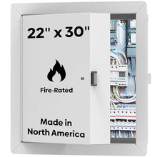 Best 22" x 30" Insulated Fire Rated Metal Access Panel - Insulated Wall Access Door with Flange, 3-Hour Rated, 20-Gauge Galvanneal Steel, LEED Compliant, BA-FRI