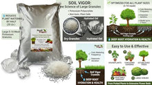 Soil Vigor Water-Storing Crystals for Plants, Large 5-10 Mesh Potassium Polyacrylate Granules, Reduces Watering, Improves Root Hydration for Houseplants, Trees, Lawns & Gardens, 20 lb