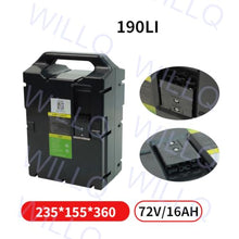 WILLQR 190LI Electric Forklift Battery 72V 8Ah 16Ah Lithium Battery