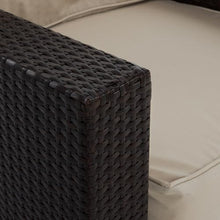 Serta Laguna Resin Outdoor Patio Furniture Collection, Sofa, Brown Wicker