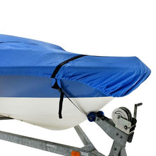 Budge American Flagship Ripstop Boat Cover V-Hull Fishing Boats 22'-25' Long Blue
