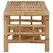 vidaXL 4 Piece Patio Lounge Set with Cushions Bamboo