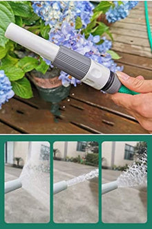 CFDZCP Automatic Retractable Garden Hose Reel, Wall Mount Auto Rewind, with 3 Function Spray Gun, Brass Connector, Any Length Lock, Garden Watering, Car Washing