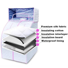 TT-YEL Lightweight Personal Steam Sauna Spa, Foldable Home Spa Sauna Box with 2-Liter Steam Engine, Single Sauna Tent, Fast Heating Suitable for Relaxation,Purple