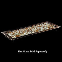 48" x 6" Oil Rubbed Bronze Linear Drop-in Fire Pit Pan