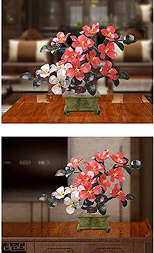 LSHAOBO Artificial Bonsai Tree Fake Plant Decoration, Housewarming Opening Gift 15.7 X 2.3 X 12.6 Inches