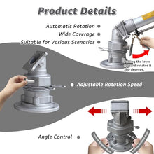 Impact Sprinkler Gun Rain Gun Sprinkler for Large Farm 50mm Inlet 360° Adjustable Rotation 95-203.4ft Range for Orchard Wheat Field Dust Suppression StandardModel+1.6mStand