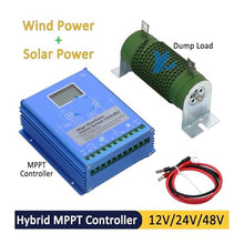 Solar Charge Controller, Hybrid Controller 5KW 10KW 15KW 20KW 12V 24V 48V Wind Solar Power MPPT Regulator for Turbine Generator Charging Batteries(Wind 8KW Solar 5KW,NO_24V 48V)