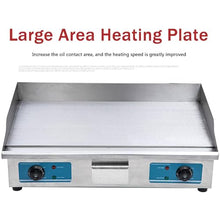 XQZMZSCP Electric Countertop Griddle Flat Top Grill Hot Plate BBQ Commercial Grill with Large Cooking Surface & Adjustable Temperature Control (818)