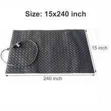 TRUNXUCL Heated Outdoor Mats, Snow Melting Mats, Heated Stair Treads for Outside, Ice Melting Mats for Walkways, Driveway, Sidewalk(15x240inch)