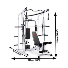 MARCY Pro Smith Cage Home Gym System White