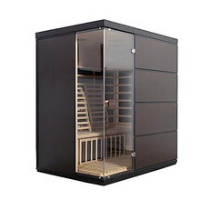 Blue Wave Sirona 3-Person Hemlock Infrared Sauna Espresso