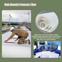 Kunovo Weed Barrier Fabric Water Permeable, Ground Cover Geotextile Fabric for Construction Projects, Excellent Tensile Strength Non Woven Road Fabric(2m(6.5ft) x100m(328ft))