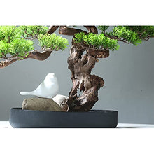 YXIANG56Q Fake Plants Simulation Welcome Pine Bonsai Ornaments Fake Tree Pine Tree Green Plants Living Room Hotel Home Entrance Decoration Soft Decoration Landscaping 18.5in Bonsai Tree(A)