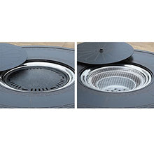 uP9sF2mD Barbecue Grill Outdoor Household Smokeless Barbecue Table Commercial Indoor Charcoal Hot Pot Courtyard Balcony Leisure Cast Aluminum Barbecue Charcoal Grill(110cm)
