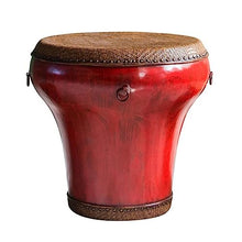 Coffee Table Drum Shaped Coffee Table Side End Table for Living Room Entryway Kitchen Patio Garden Balcony, Retro Wooden Sofa Tables Round Tea Table Decorative Side Table