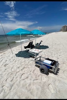 Alumacart Bimini Beach Wagon Balloon Tires Solid Aluminum Mill Finish