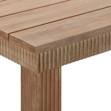 TOV Furniture Cassie Natural 75 Inch Rectangular Outdoor Dining Table
