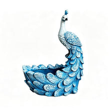 GZHERVICES Flower Pot Large Outdoor White/Blue Swan Planter