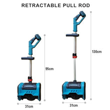 Rechargeable Snow Blower with Gloves, 1000W Electric Cordless Snow Shovel with Telescopic Pole/Adjustable Handle, 3000r/min Outdoor Snow Cleaner 8m Throwing Distance, for Patio, Playground, Farm