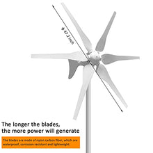 Wind Turbine Kit 400W 12V with 6 Blade, Wind Generator Kit with solar wind hybrid Charge Controller, Wind Power Generator for Marine, RV, Home, Windmill Generator Suit for Hybrid Solar Wind System