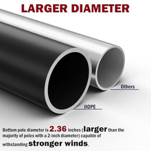 IIOPE 30FT Heavy Duty Flag Pole for Outside House, Real 10 Gauge Aluminum