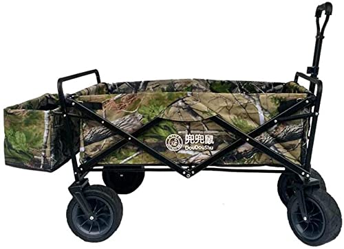 Outdoor Folding Trolley Garden Troey Household Hand Truck Folding ping Cart Portable Luggage for Outdoor Camping BBQ ping Fishing SMA Pu Car (Color : A) (B)
