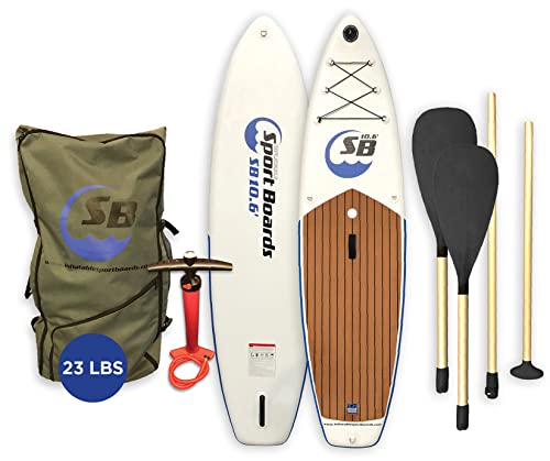 Inflatable Sport Boats Premium Inflatable Stand Up Paddle Board & Kayak White