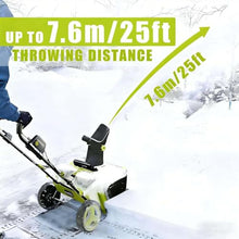 CUTANGELAR Electric Snow Blower Pro, 40V Battery Snow Blower, with A 20-inch Path and 10-inch Depth. Designed for Efficient Snow Removal On Driveways, Parking Lots, and Larger Areas.