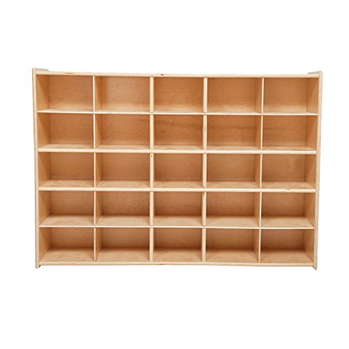 Contender 25 Cubby Birch Plywood Storage Cabinet No Bins