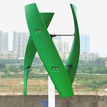 NINILADY Free Energy 600w Vertical Wind Turbine Generator 3 Blades 12v 24v 48v 300RPM with MPPT Controller for Home Factory Use (12V Without Controller, White)