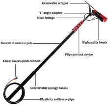 ZXSYYDS Window Cleaning Pole,Photovoltaic Cleaning Brush, Outdoor Window Washing Kit with Extension Pole, Solar Panels Cleaning Brush,for Photovoltaic Panel Cleaning and Solar Panels,5.4m/18FT