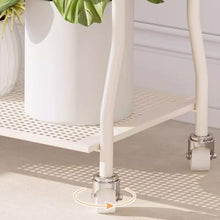 IBONSON Multi Tiered Plant Stand Indoor Living Room Floor-Standing Double-Layer Iron Flower Rack Indoor Movable Flower Rack Storage Flower Pot Rack Corner Outdoor Plant Stand
