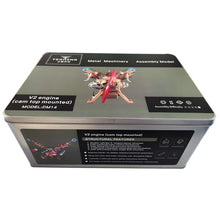TECHING Mini V2 Engine Model Kit Mechanical Metal DIY Golden