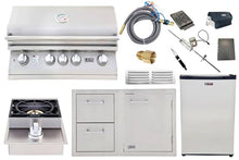 Lion BBQ Premium 7-Piece 32" Natural Gas Grill Set: Ready-to-Use with Included Hoses & Vent